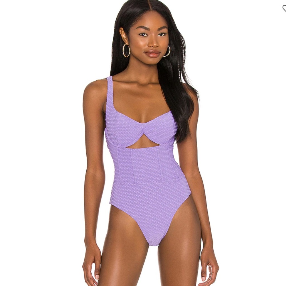 Lovers + Friends Purple One Piece Swimsuit